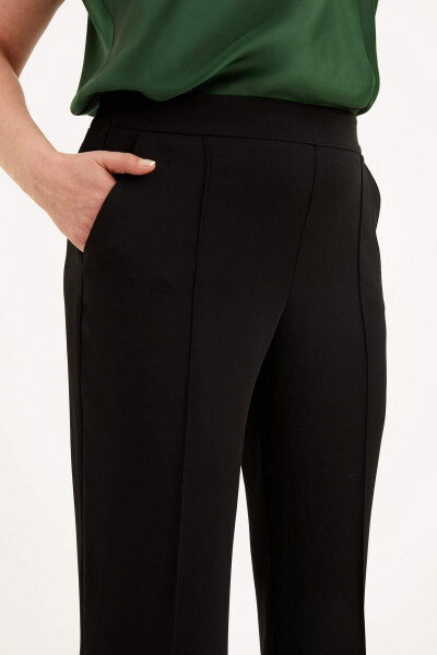 Back Elastic Palazzo Pants - 3