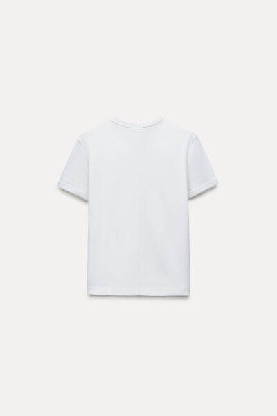 Back Seam T-Shirt - White - 17