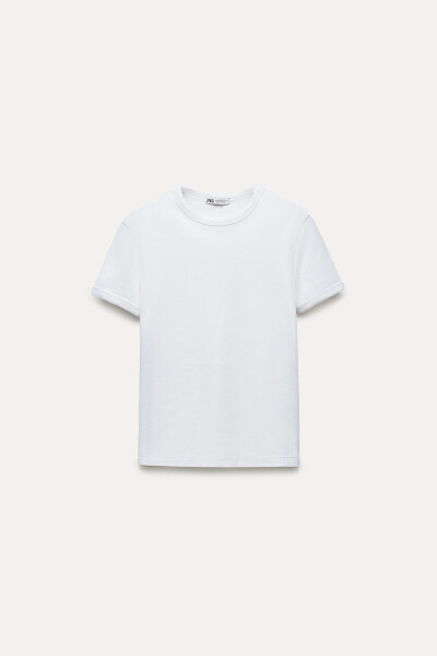 Back Seam T-Shirt - White - 10