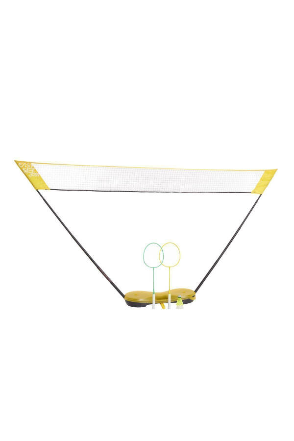 Badminton Net Set - 3 M - Yellow - Easy - 17