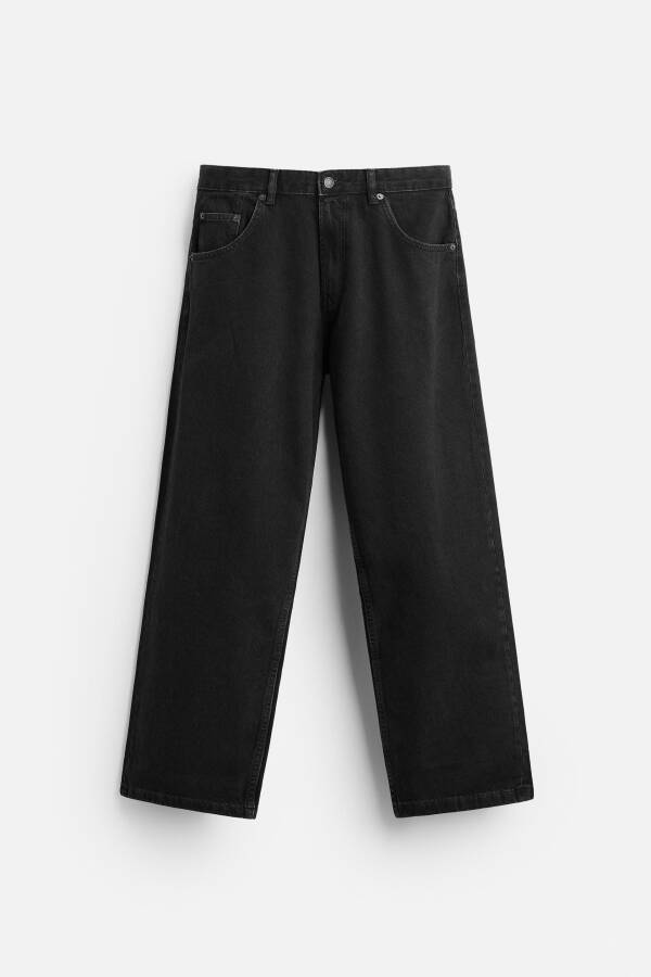 Baggy Fit Jeans - Black - 14