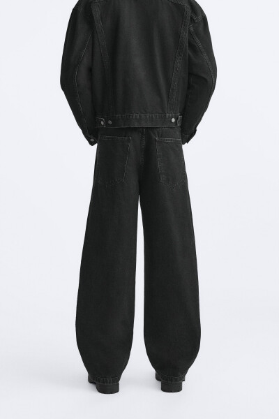 Baggy Fit Jeans - Black - 3