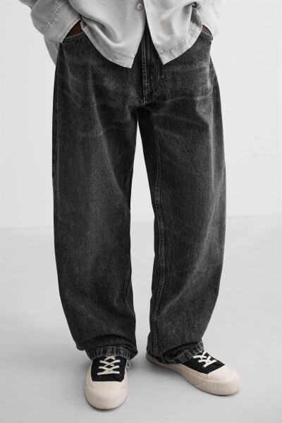 Baggy fit jeans - Charcoal grey - 14