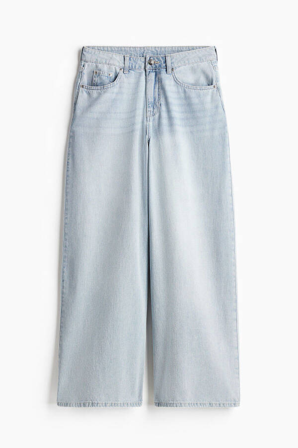 Baggy Wide Leg Low Rise Jeans - 3