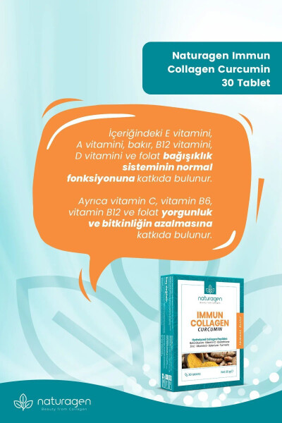 Bağışıklık Kolajen Kürkümin Glutatyon Multivitamin 30 Tablet - 4