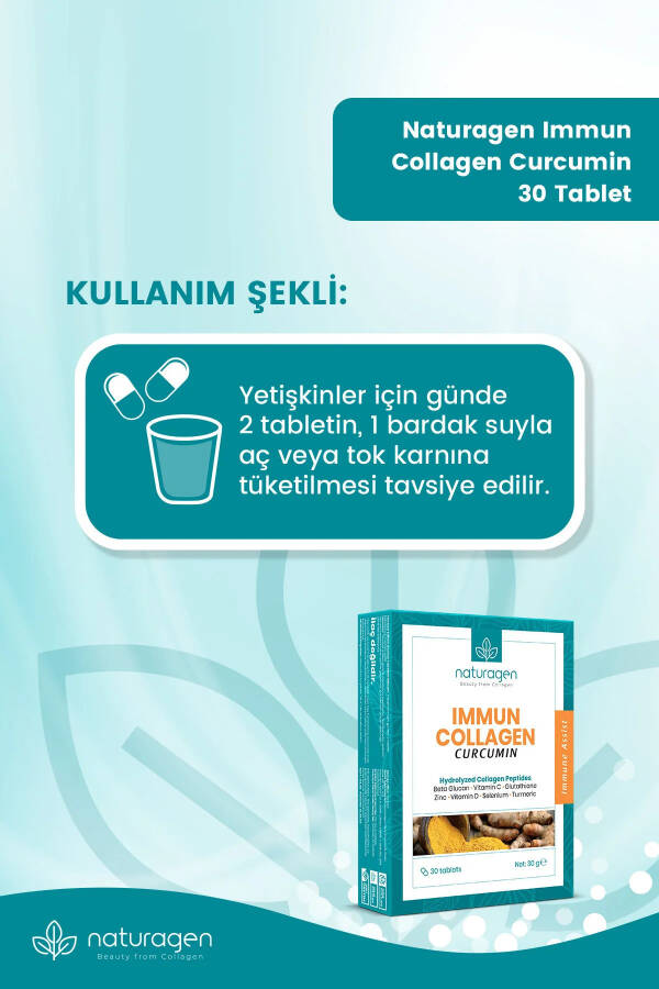 Bağışıklık Kolajen Kürkümin Glutatyon Multivitamin 30 Tablet - 12