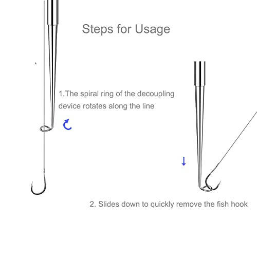Balık Kancası Çıkartıcı, 2 Adet Balık Kancası Hızlı Çıkarma Cihazı, Güvenlik Çıkartıcı Balık Kancası Bağlantısını Kırma Çıkarma Aracı Balıkçılık İçin - 4