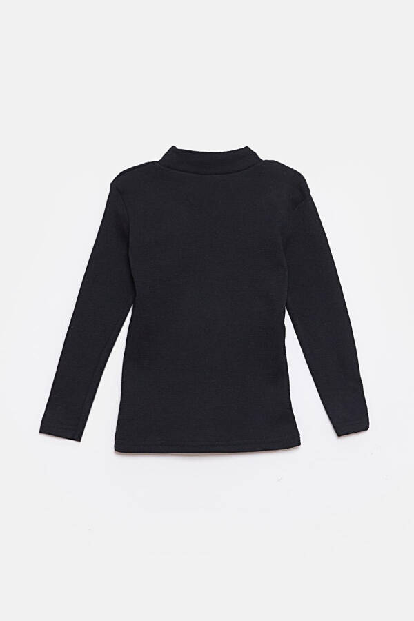 Balıkçı Yaka Body Kız Çocuk Sweatshirt - 2