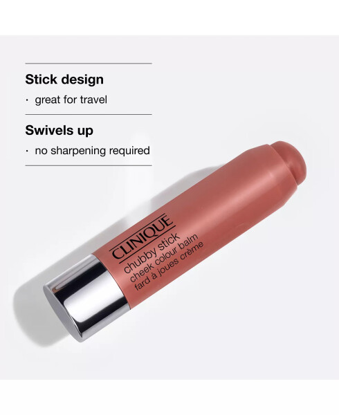 Бальзам для румян Chubby Stick™ Cheek Colour Balm Blush, 0.21 унции. Роскошный ревень - 4