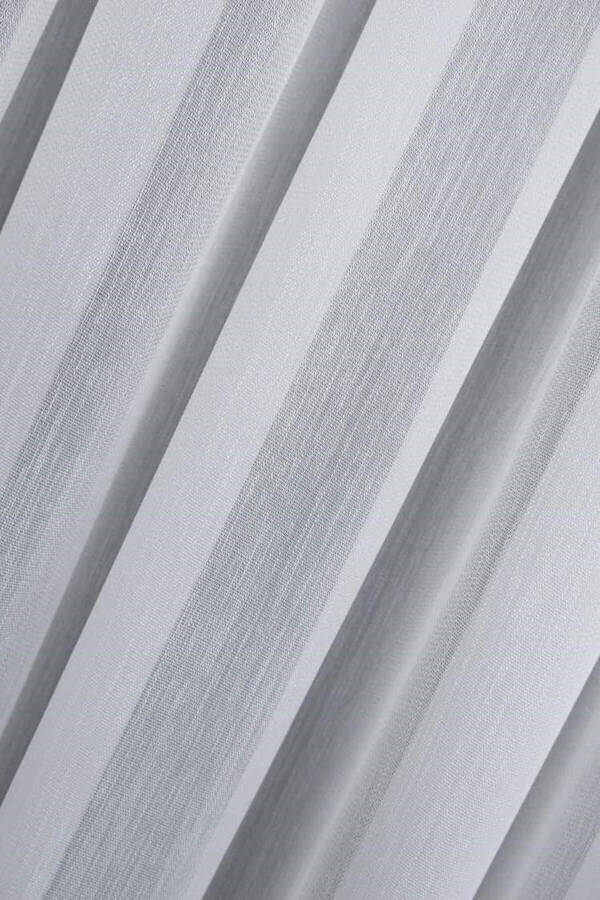 Bamboo Curtain with Ruffles, Wrinkle-Free, Ironless, Sheer Curtain, 1 to 3 Pleated - 7