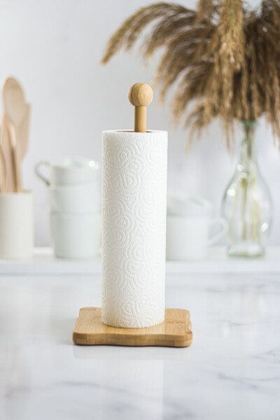 Bamboo Paper Towel Holder Square - 8