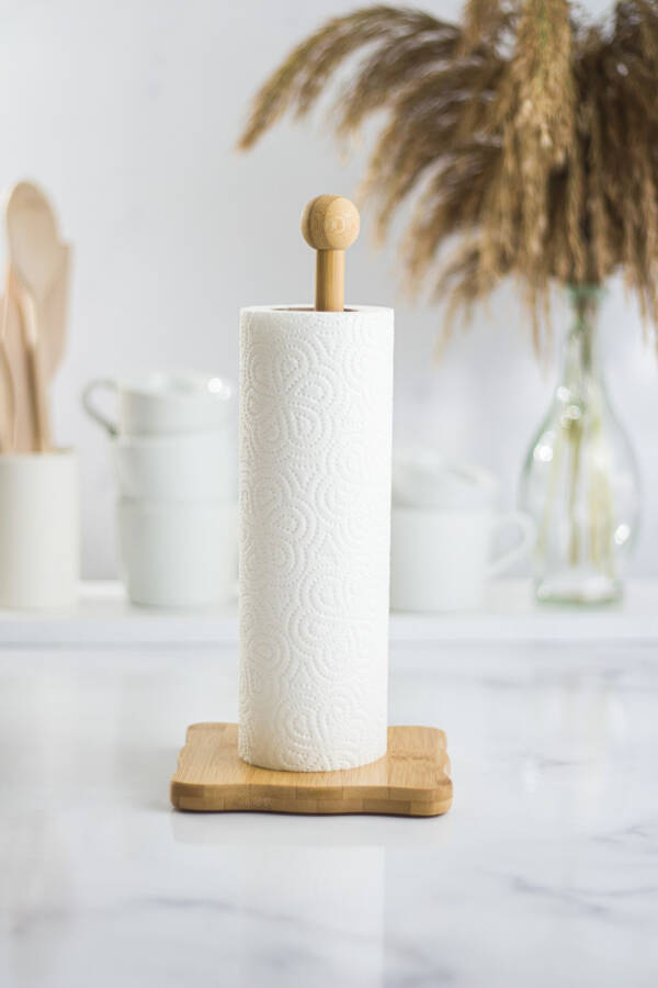 Bamboo Paper Towel Holder Square - 8