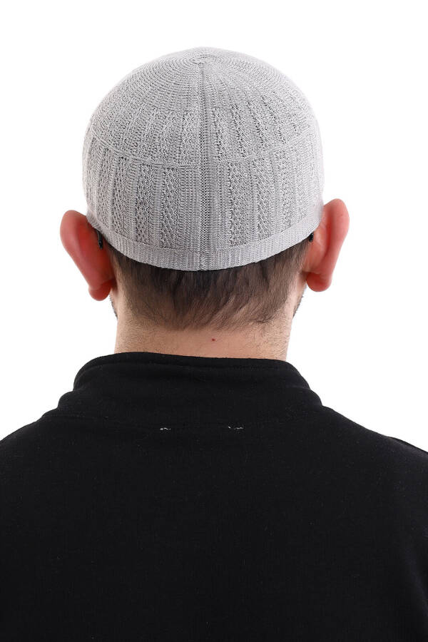 Bamboo Prayer Cap - Grey - 7