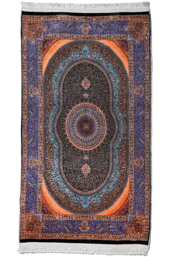 Bamboo prayer rug, cotton base, classic pattern, digital print - LBS410 - 2