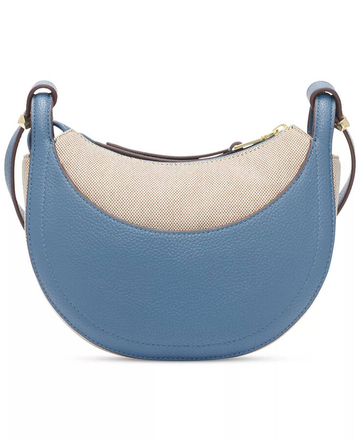 Barbara Small Crescent Crossbody Bag Coastal Blue - 3