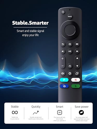 Barcha Insignia Toshiba Smart TV, Hisense Smart TV, AMZ Omni TV va AMZ 4-Series Smart TV (TV Stick va Box uchun emas) uchun yangi masofadan boshqarish pulti, 4 qisqa tugma bilan - (2 ta to'plam) - 6