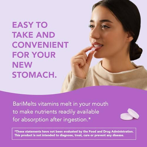 BariMelts Bariatric Multivitamin with Iron - 1 Month Supply (60 Fast-Dissolving Tablets) - Post-Op Bariatric Vitamins - 7