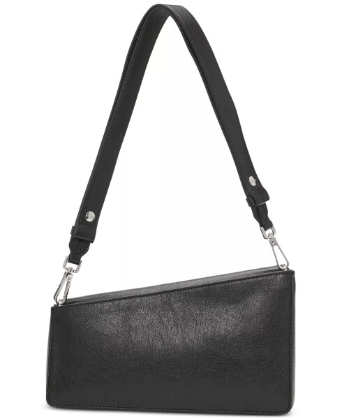 Basalt Asymmetric Convertible Shoulder Bag Black/silver - 6