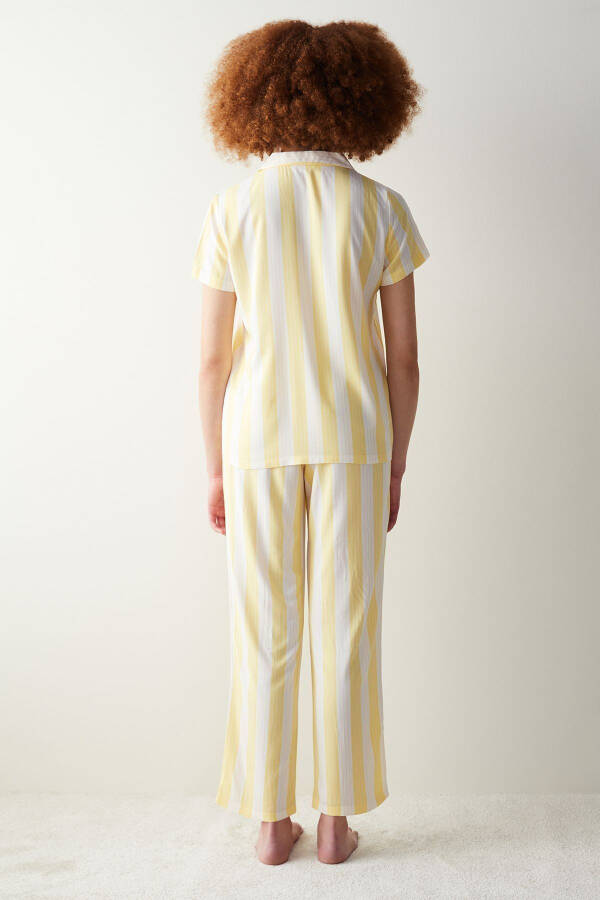 Base Spring Yellow Shirt and Pants Pajama Set - 17