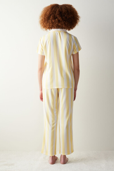 Base Spring Yellow Shirt and Pants Pajama Set - 5