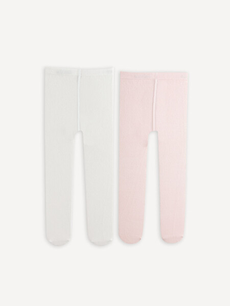 Basic Baby Girl Tights 2 Pack - 4