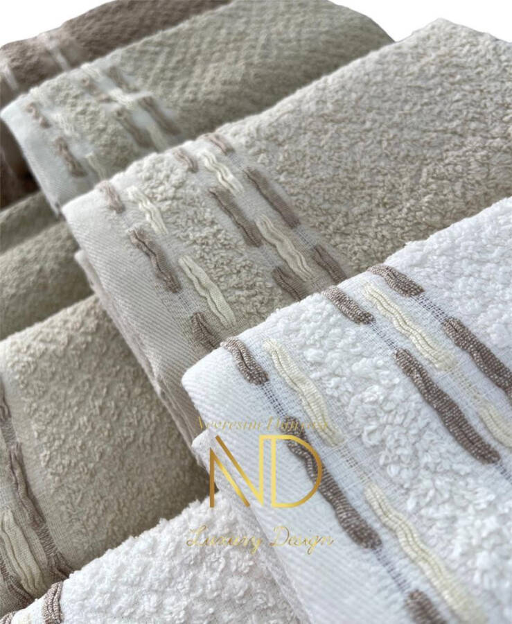 Basic Beige 4-Piece Towel Set - 2