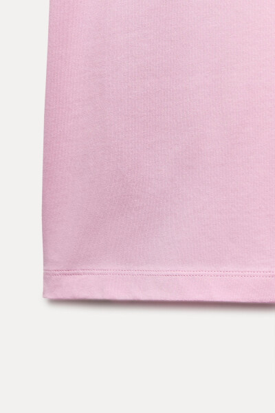 BASIC COTTON T-SHIRT - Pink - 15