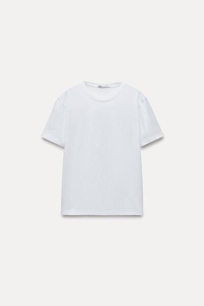 BASIC COTTON T-SHIRT - White - 19