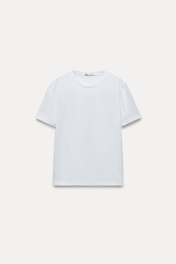 BASIC COTTON T-SHIRT - White - 12