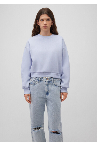 Basic Crop Sweatshirt 1611147-85385 - 21