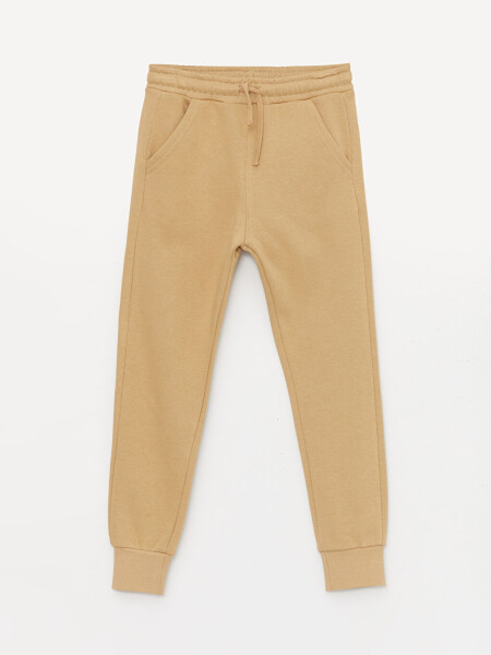 Basic Elastic Waistband Boys Jogger Sweatpants - 1