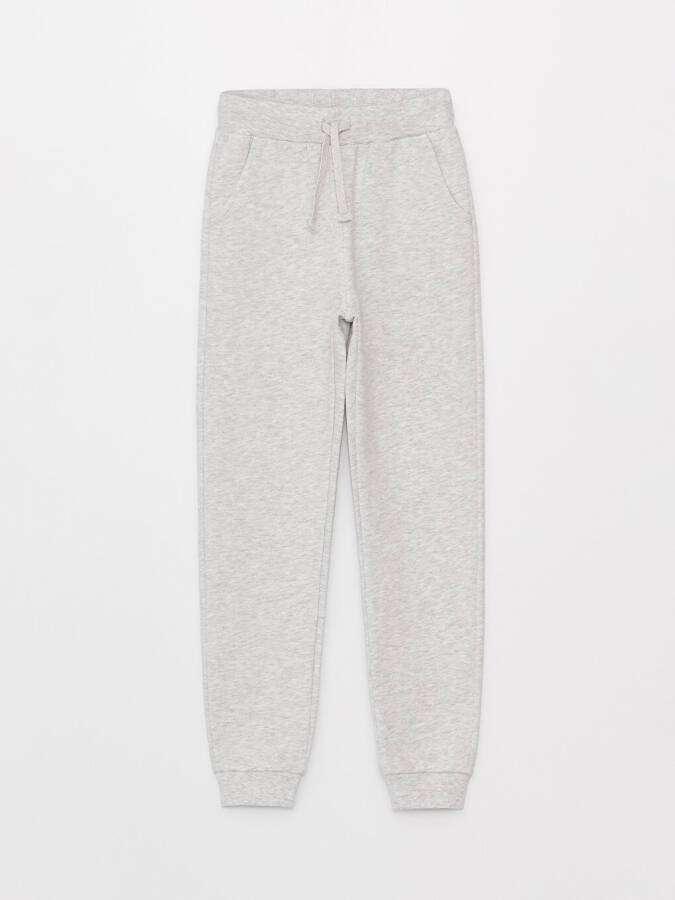 Basic Girls Jogger Sweatpants with Elastic Waistband - 1