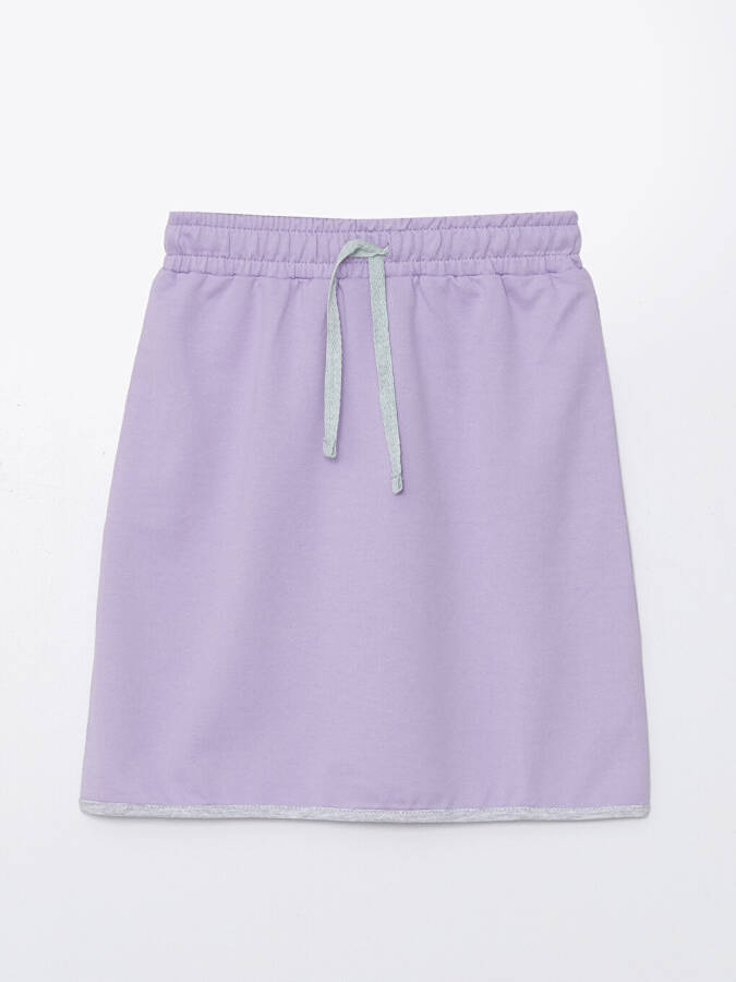 Basic Girls Skirt with Elastic Waistband - 1