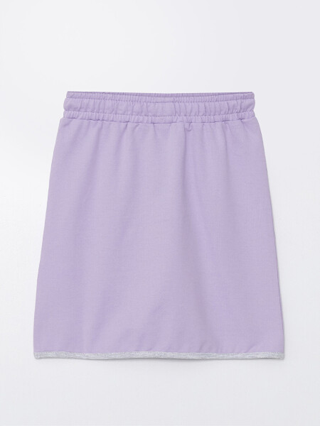 Basic Girls Skirt with Elastic Waistband - 2