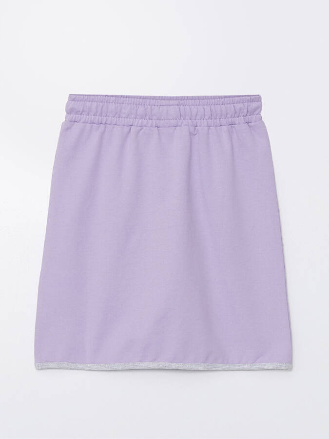 Basic Girls Skirt with Elastic Waistband - 2