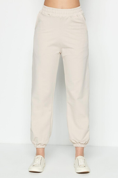 Basic Jogger Sweatpants 802 Cream - 3