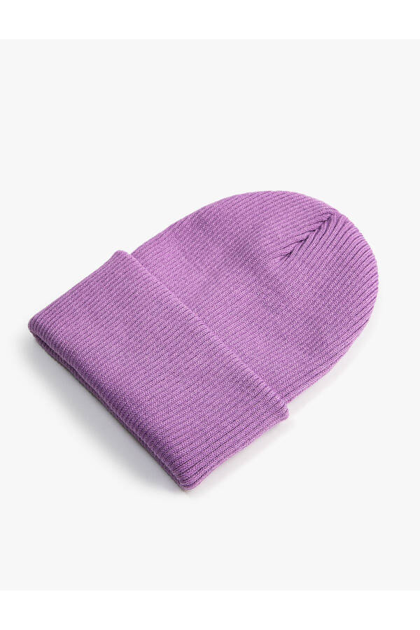 Basic knit beanie with elastic - 5