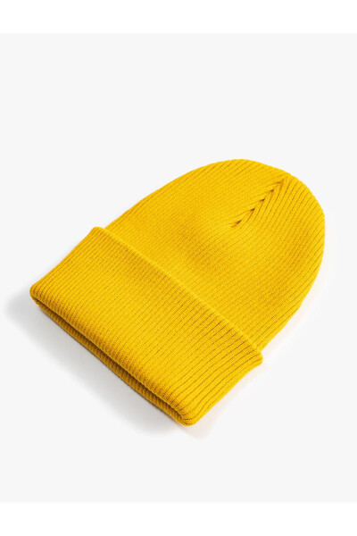 Basic knitted beanie with elastic - 3