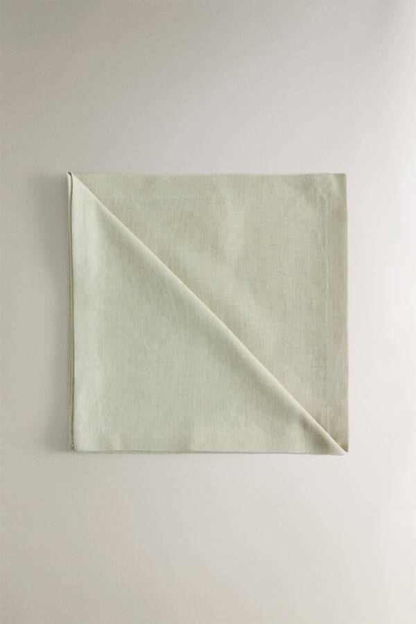 BASIC LINEN NAPKIN (SET OF 2) Light Beige White Blue Light Green - 7