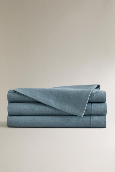 Basic linen tablecloth - Blue - 6