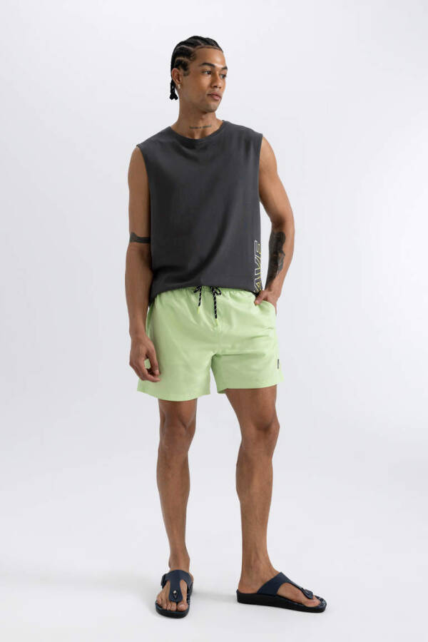 Basic Short Swim Shorts Mint - 3