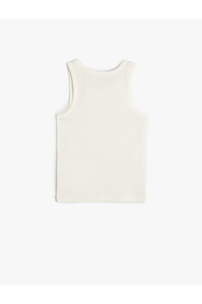 Basic Sleeveless Ribbed Cotton Tank Top - 5