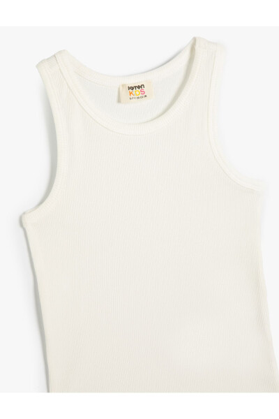 Basic Sleeveless Ribbed Cotton Tank Top - 6