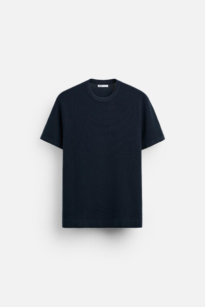 BASIC TRICO T-SHIRT NAVY - 1