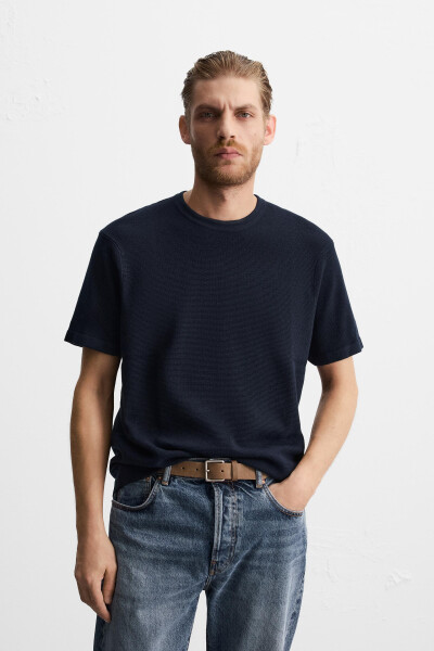 BASIC TRICO T-SHIRT NAVY - 5