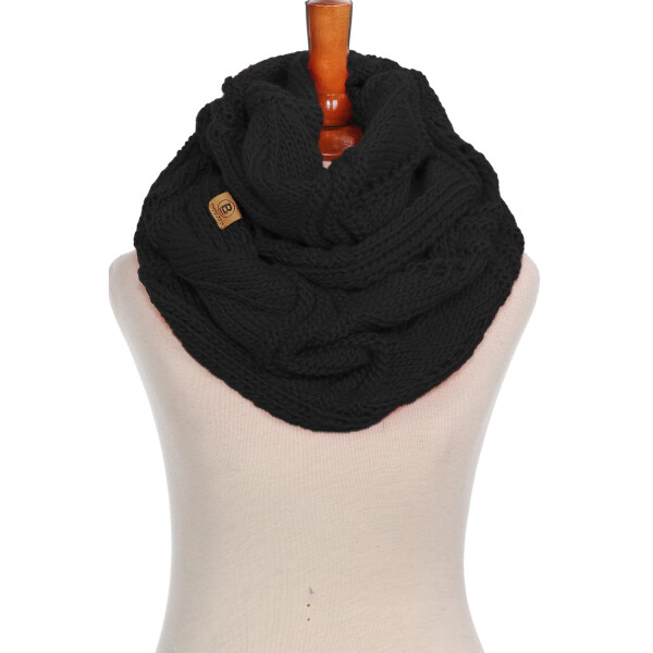 Basico Winter Infinity Scarf for women Warm Knitted Circle Loop Various Colors Neck Warmer - 1