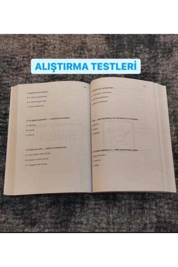 Başına Rusça Tüm Gramer Konuları, Günlük Diyaloglar, Kelime, Hikaye, Türkçe Okunuşları A1 - C2 - 12