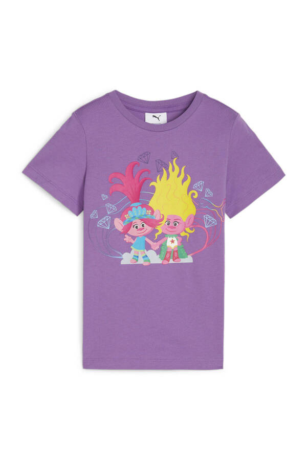 Baskılı Mor Kadın T-Shirt 62481650 - PUMA X TROLLS Tee - 1