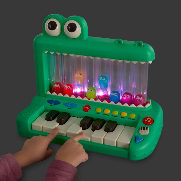 Battat Croco Pop Piano O'yinchoq Klaviaturasi Qo'shiqlar Ovozlar Chiroqlar, Chaqaloq va Bolajonlar Uchun O'yinchoqlar - 15