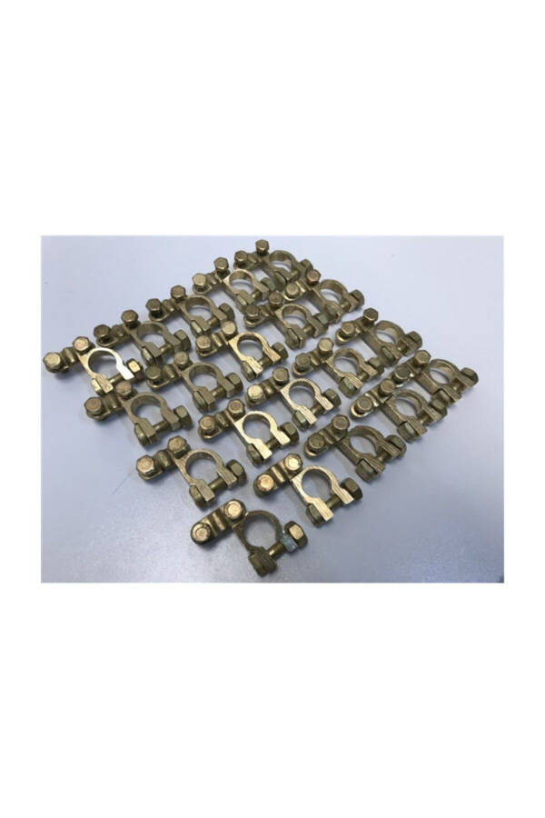 Battery Cutting Real Pole Head ( ) (-) 20 Piece Set Brass - 2